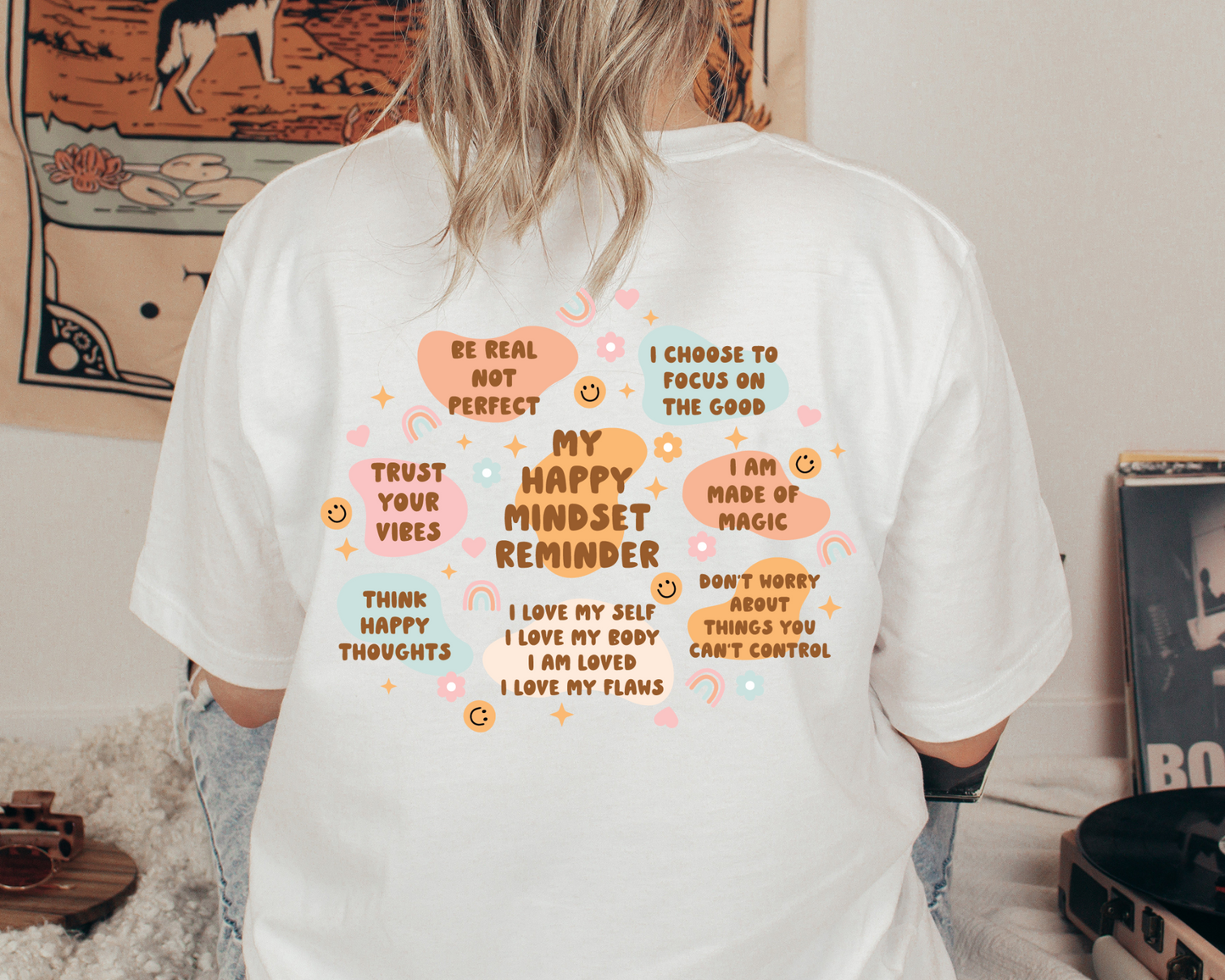 FREE Happy Mindset Reminder SVG | Happy Affirmation SVG