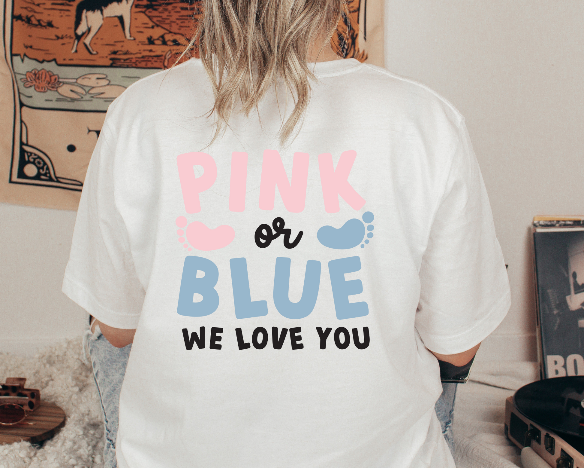 FREE Gender Reveal SVG | Pink Or Blue We Love You SVG