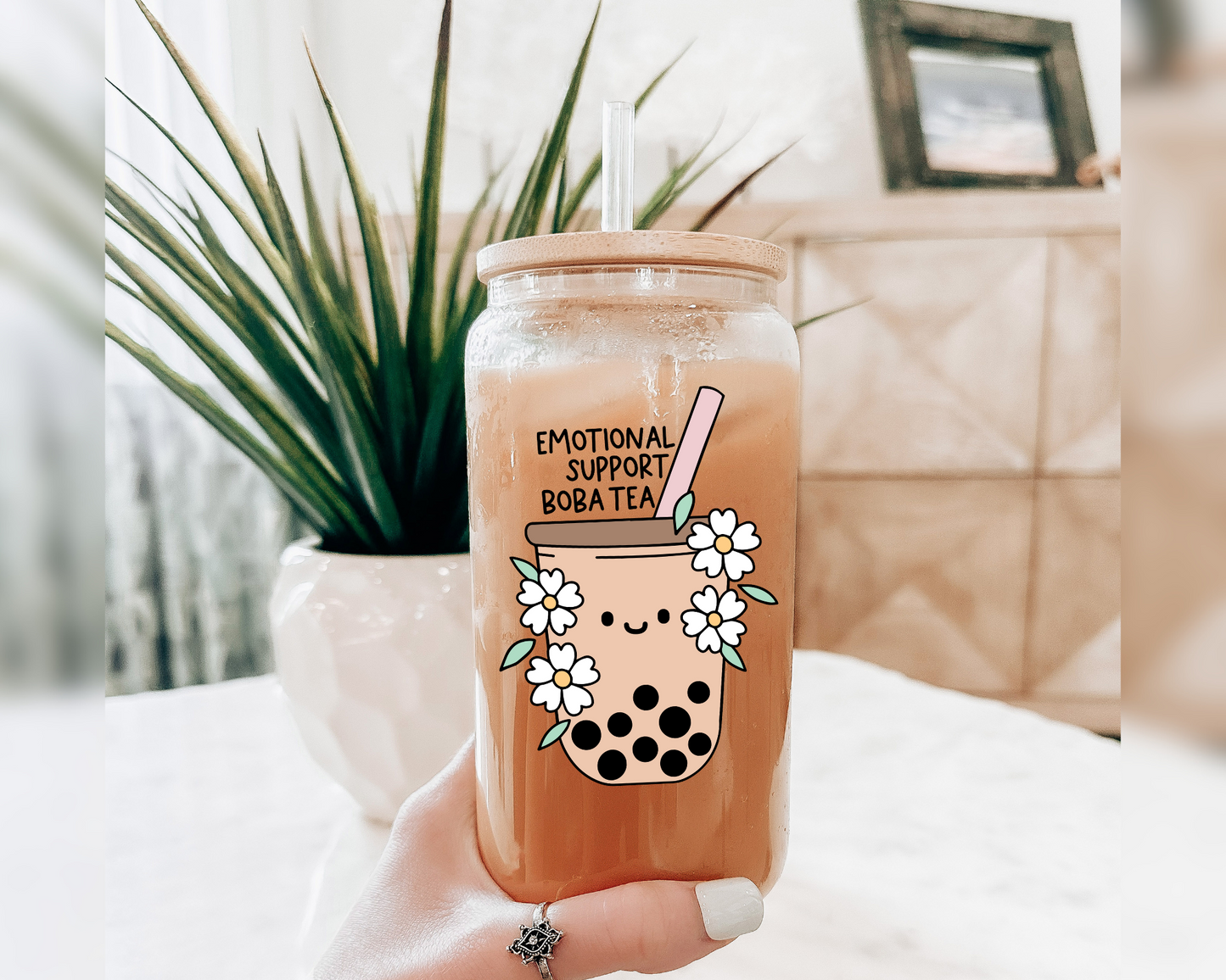 FREE Boba Tea SVG | Emotional Support SVG