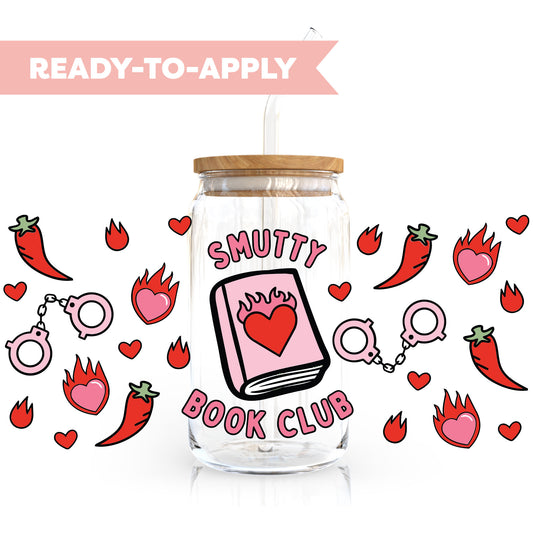 16oz Cup UV DTF Decal | Smutty Book Club