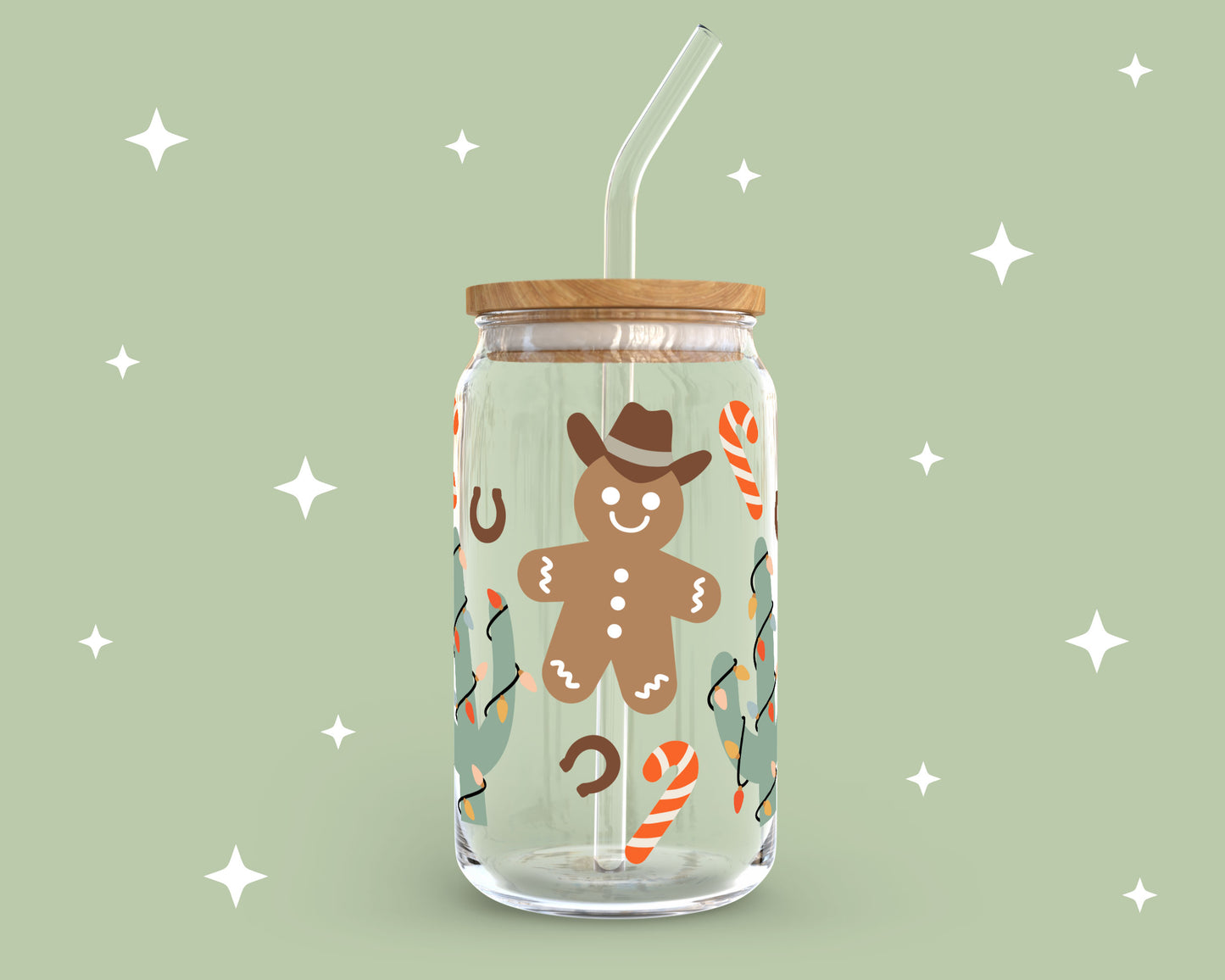 FREE Western Christmas SVG | Cowboy Gingerbread Man SVG