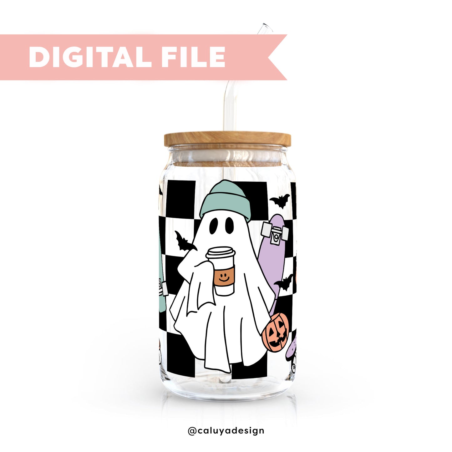 16oz Libbey Can Wrap SVG | Skateboard Ghost SVG16oz Libbey Can Wrap SVG | Skateboard Ghost SVG