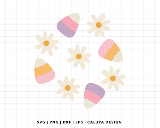 FREE Diasy Cancy Corn SVG | Cute Fall SVG