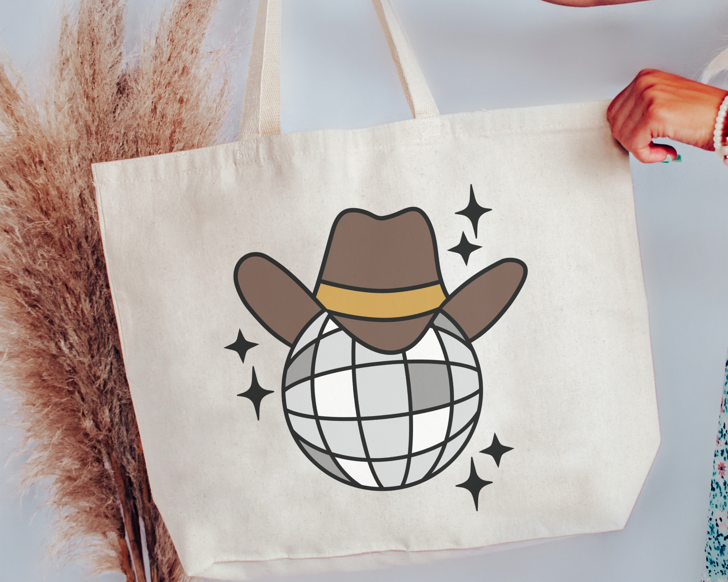 FREE Western Mirror Ball SVG | Cowboy Disco Ball SVG