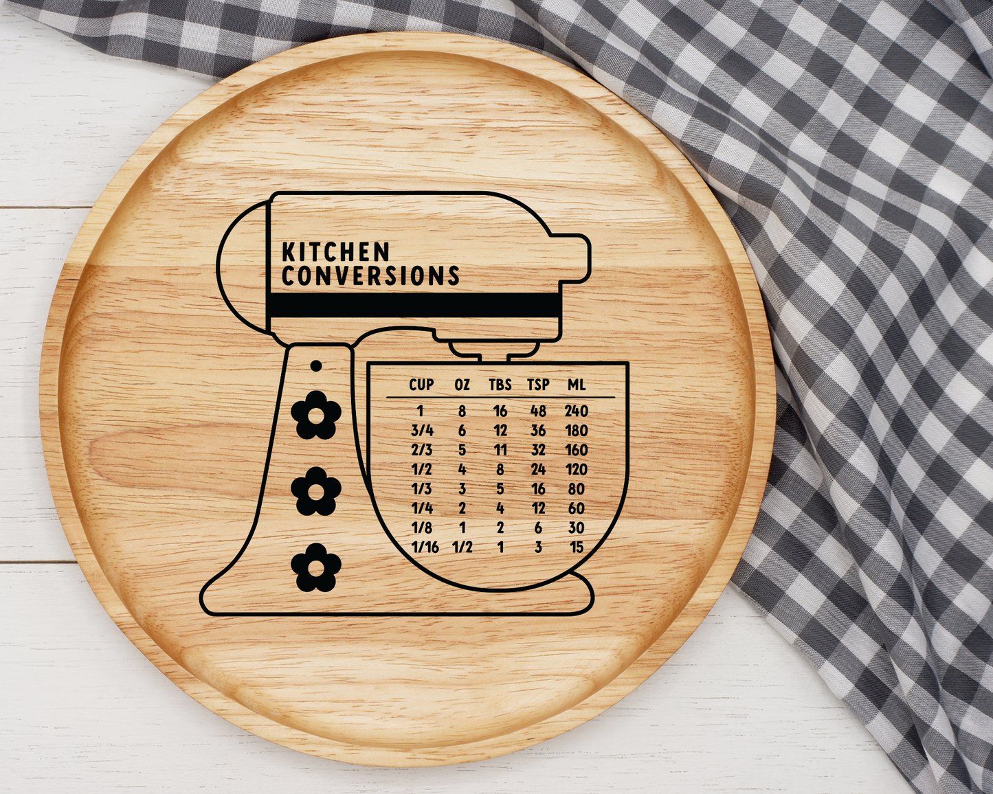 FREE Kitchen Conversions SVG | Kitchen Mixer Outline SVG