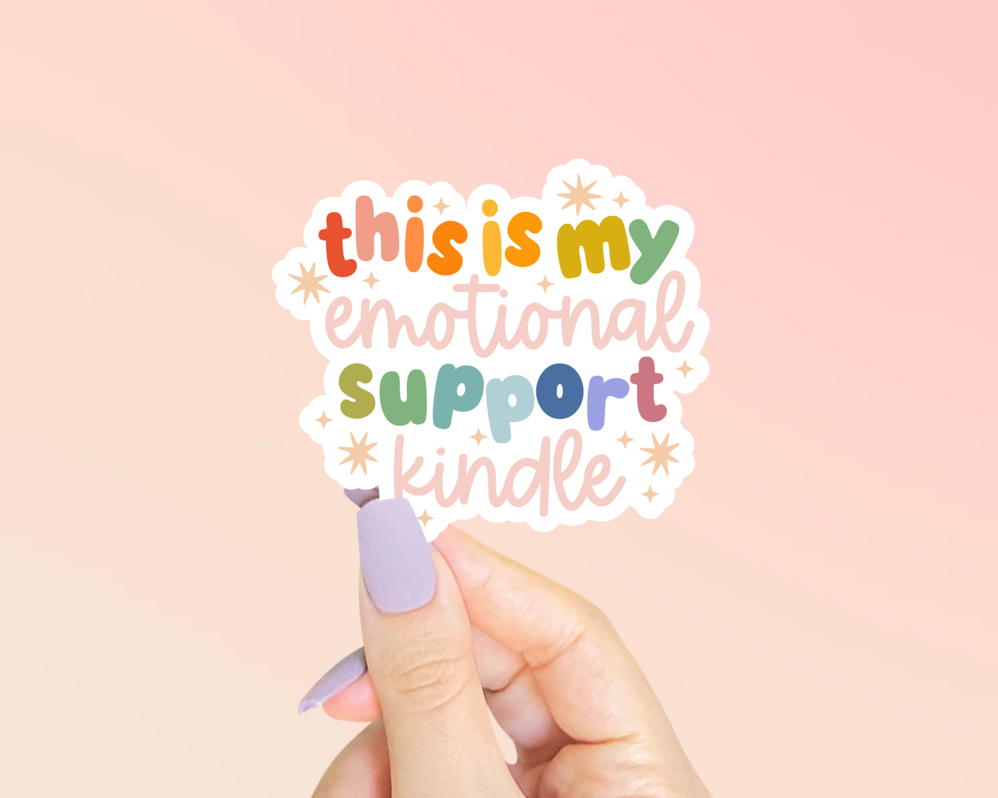 FREE Emotional Support Kindle SVG | Book Lover SVG