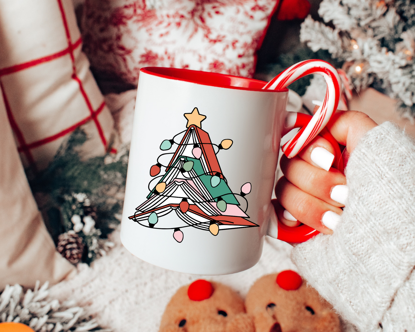 FREE Book Tree SVG | Christmas Reading SVG