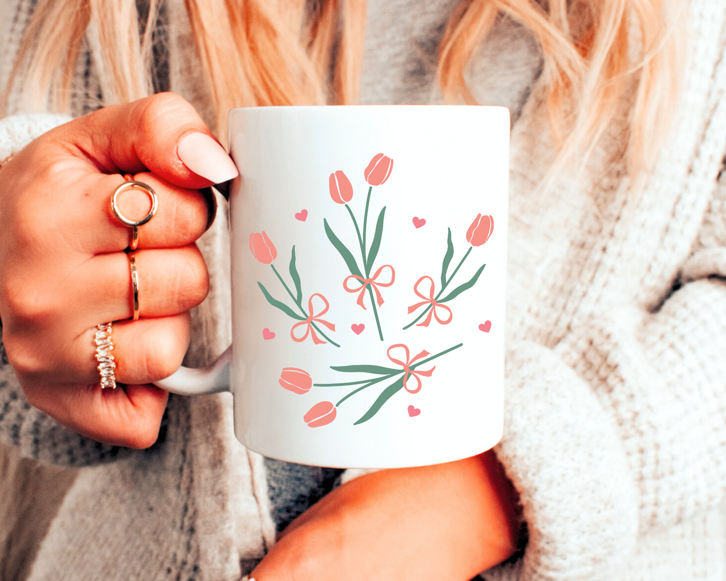 FREE Tulip with Bow SVG | Spring Tulip SVG
