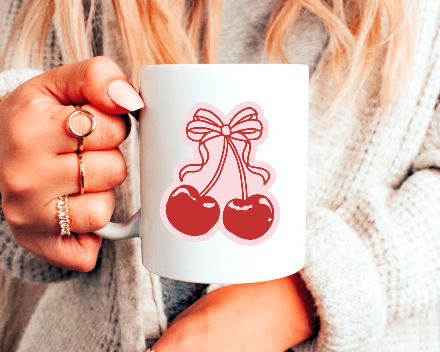 FREE Coquette Cherry SVG | Cherry with Bow SVG