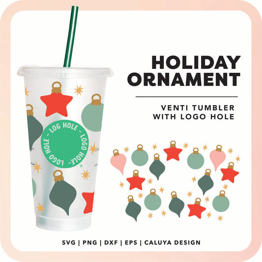 With Logo Venti Cup Wrap SVG | Ornament Wrap SVG