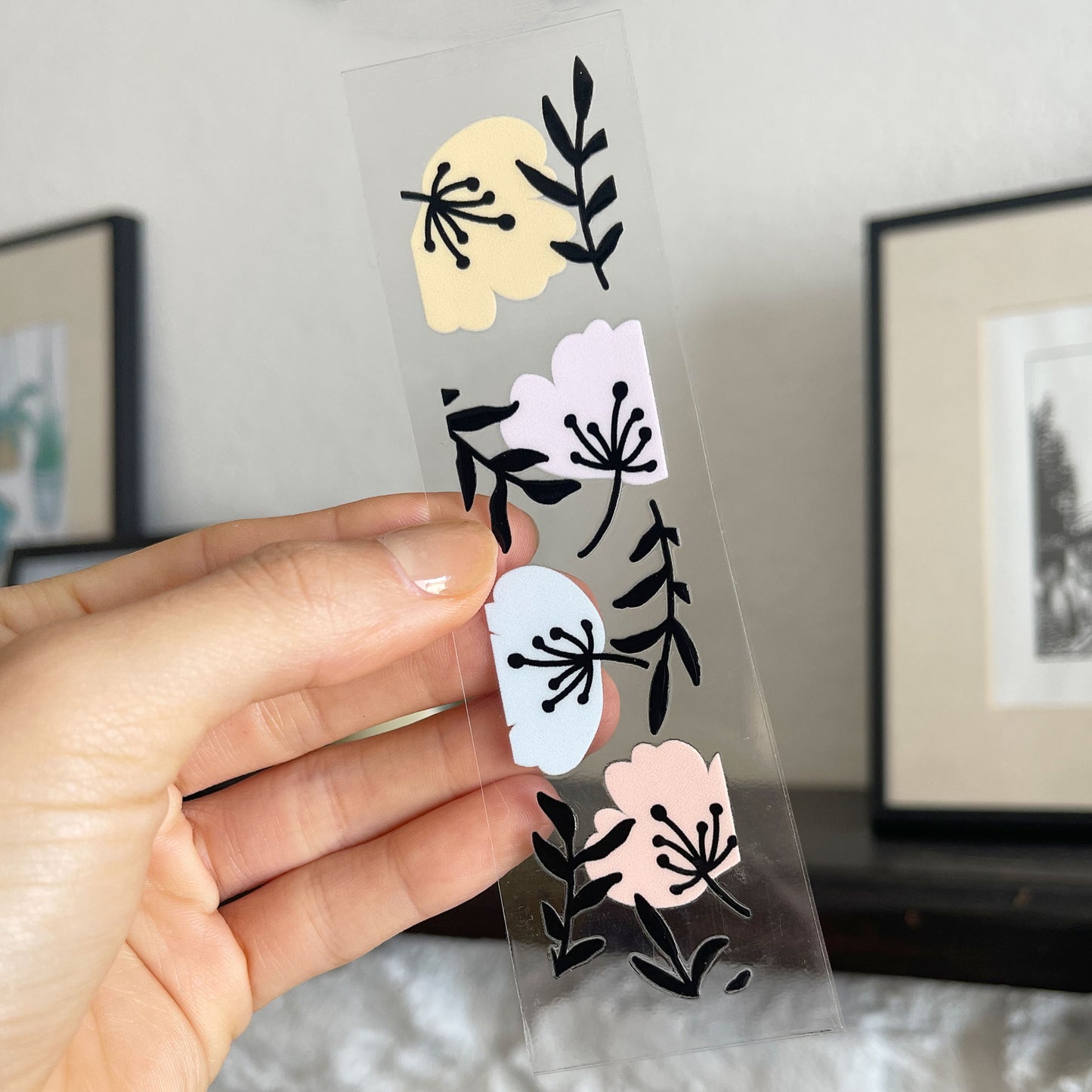 Bookmark UV DTF Decal | Colorful Flower Market