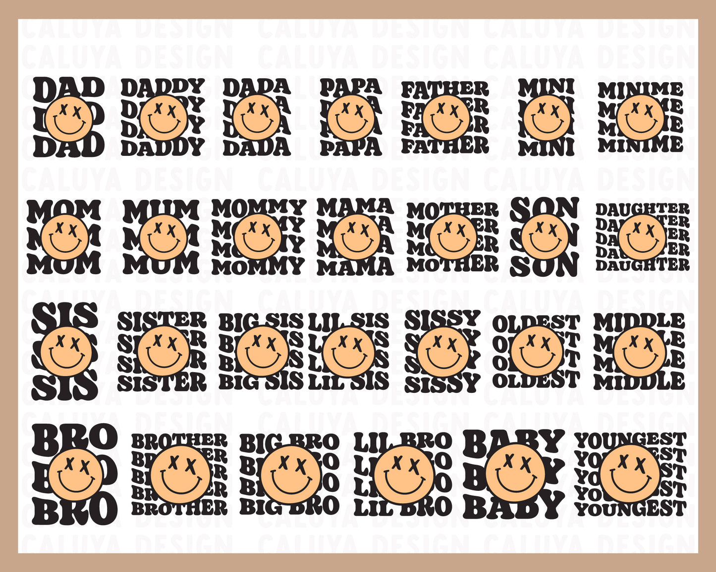 Family Matching Tee SVG Bundle | 27 Pack