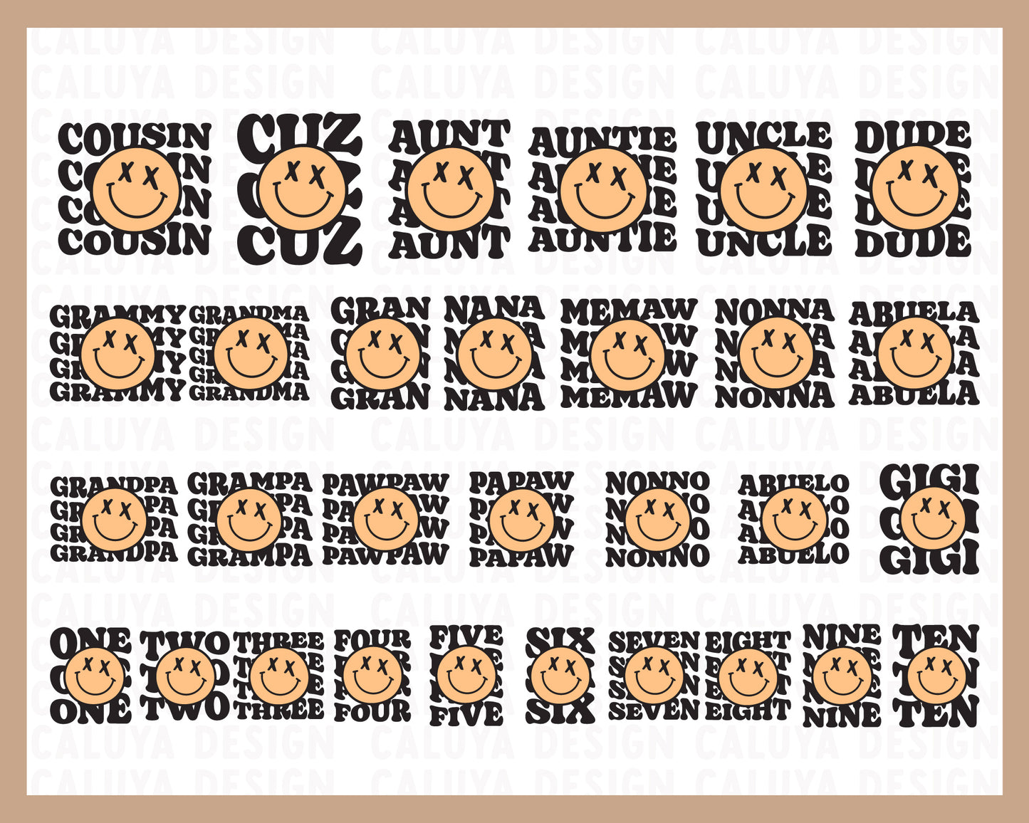 Family Matching Tee SVG Bundle | 27 Pack