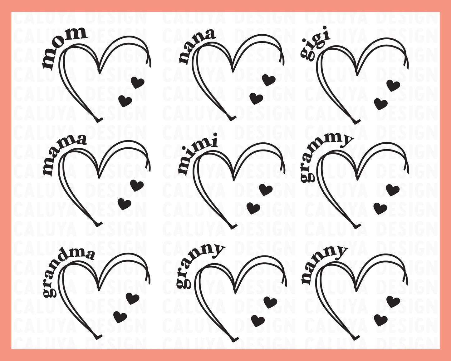 Heart Name Granny & Mom Gift Making Bundle