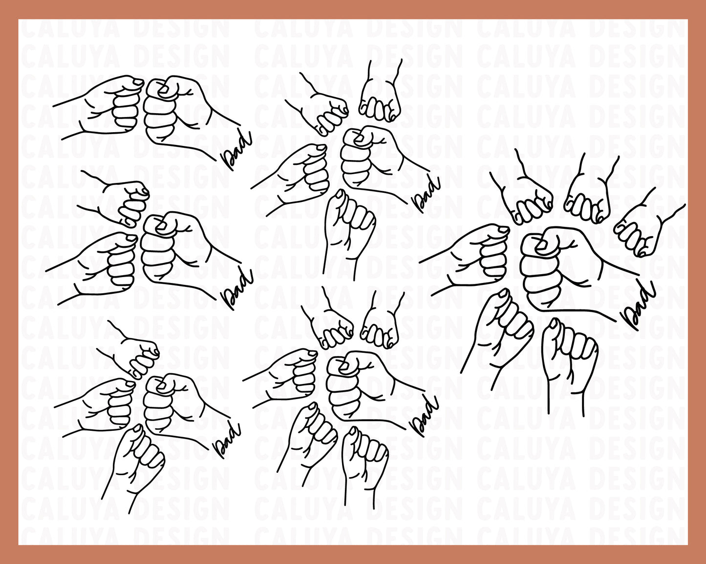 Fist Bump SVG | Father's Day SVG Bundle