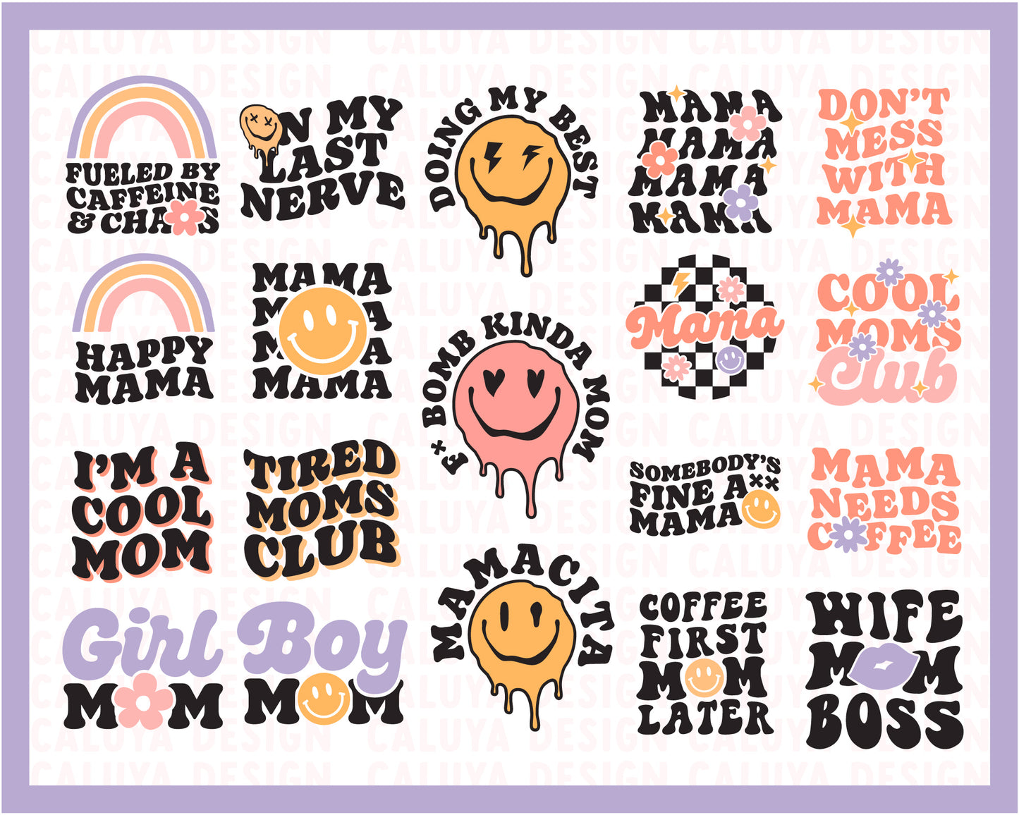Groovy Mama SVG Bundle | Mom Shirt SVG | Mom Mug SVG