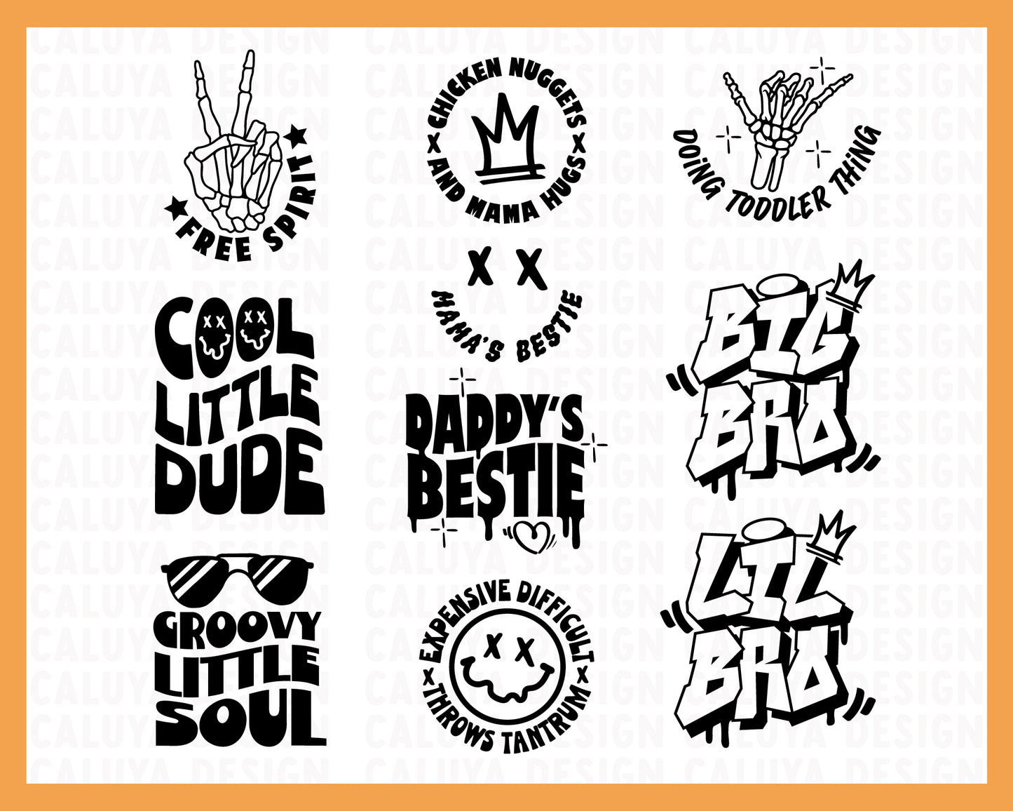 Toddler Cool Boy SVG Bundle | 20 Pack