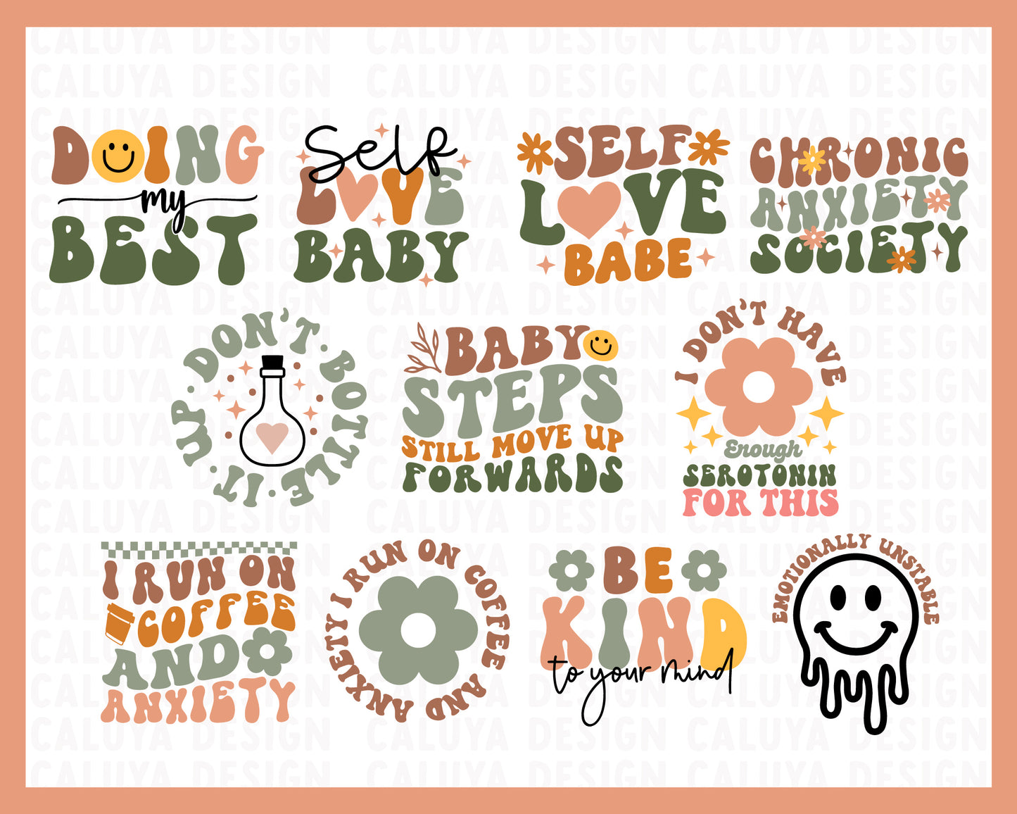 Retro Mental Health Bundle | 23 Pack