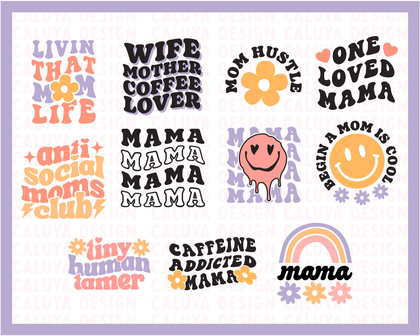 Groovy Mama SVG Bundle | Mom Shirt SVG | Mom Mug SVG