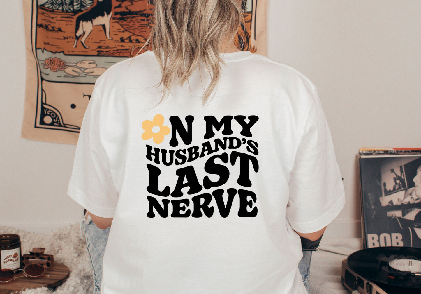 FREE Funny Mom SVG | On My Husband's Last Nerve SVG