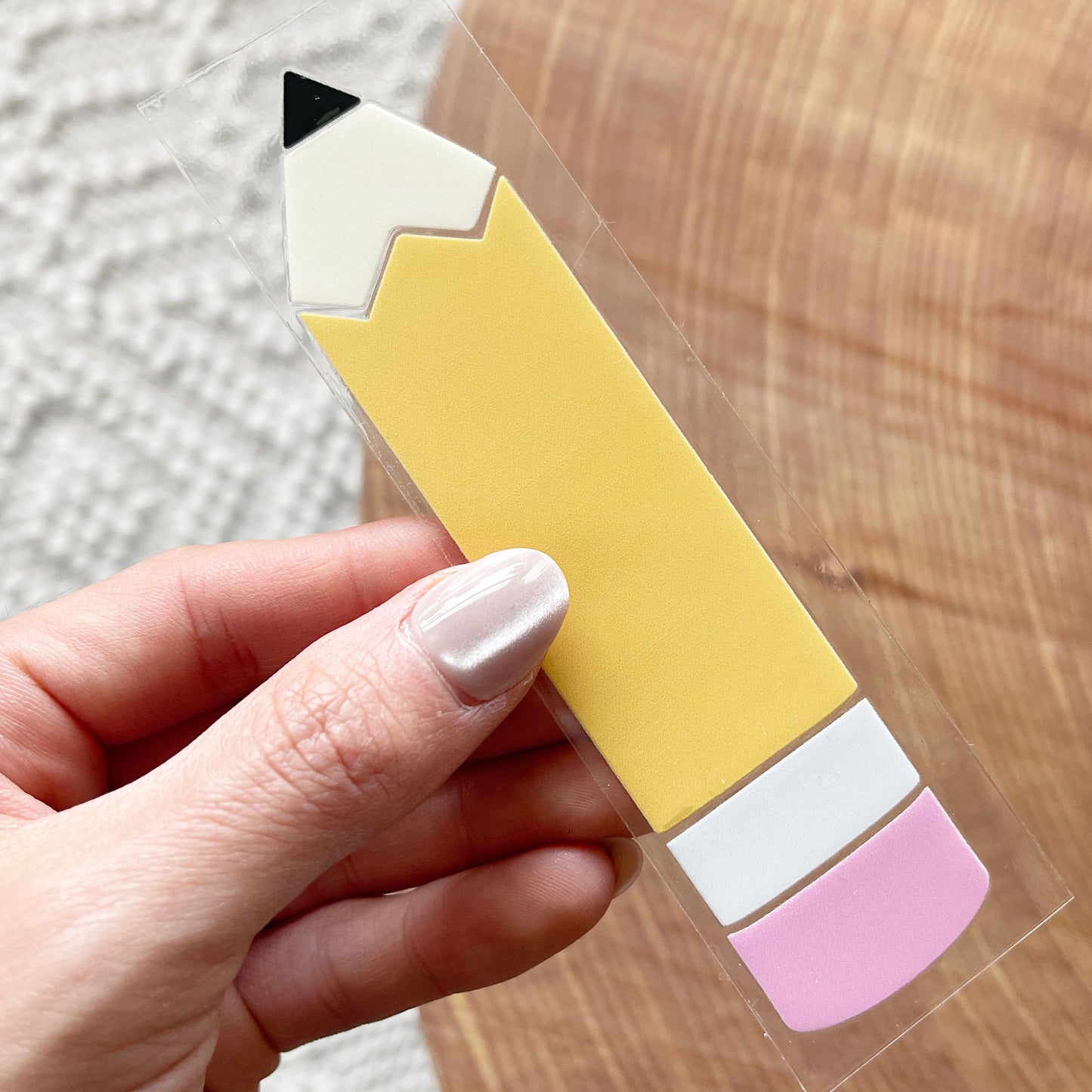 Bookmark UV DTF Decal | Big Pencil