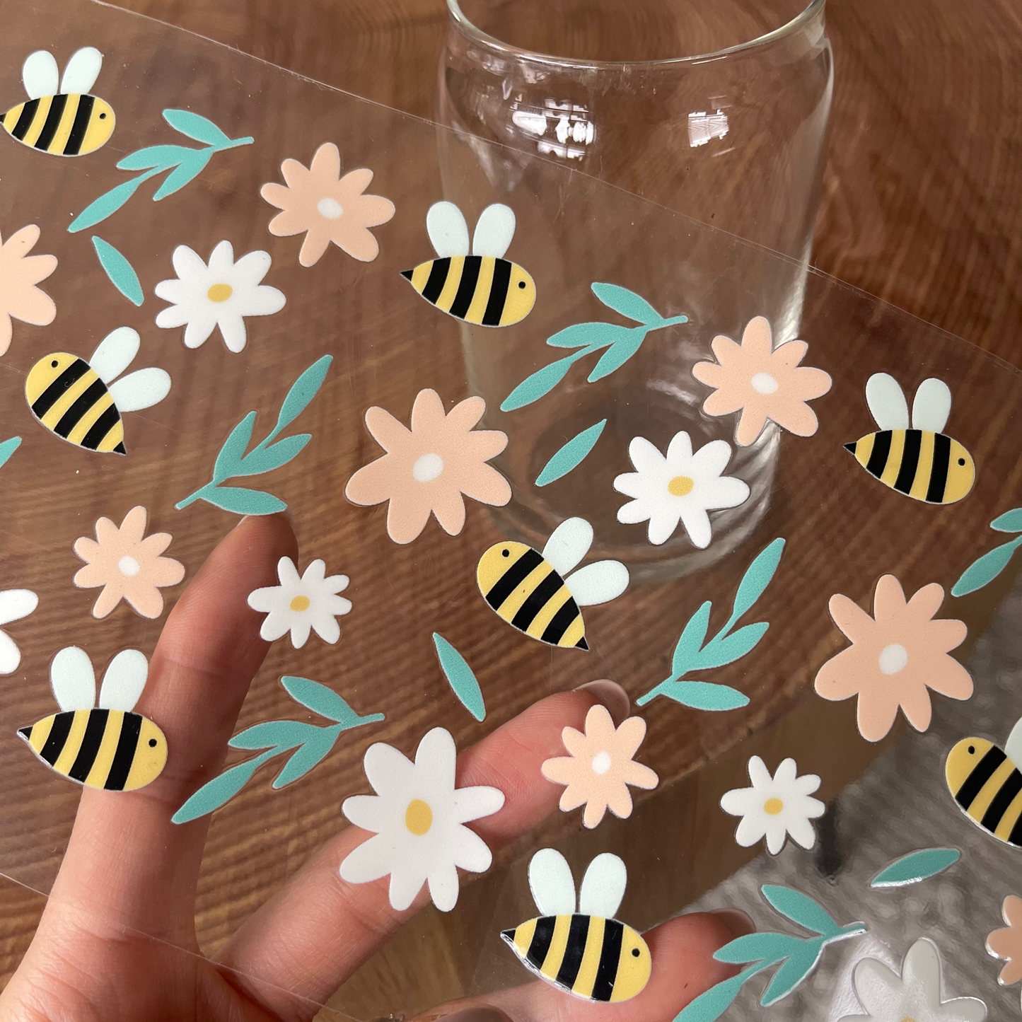 16oz Cup UV DTF Decal | Bee