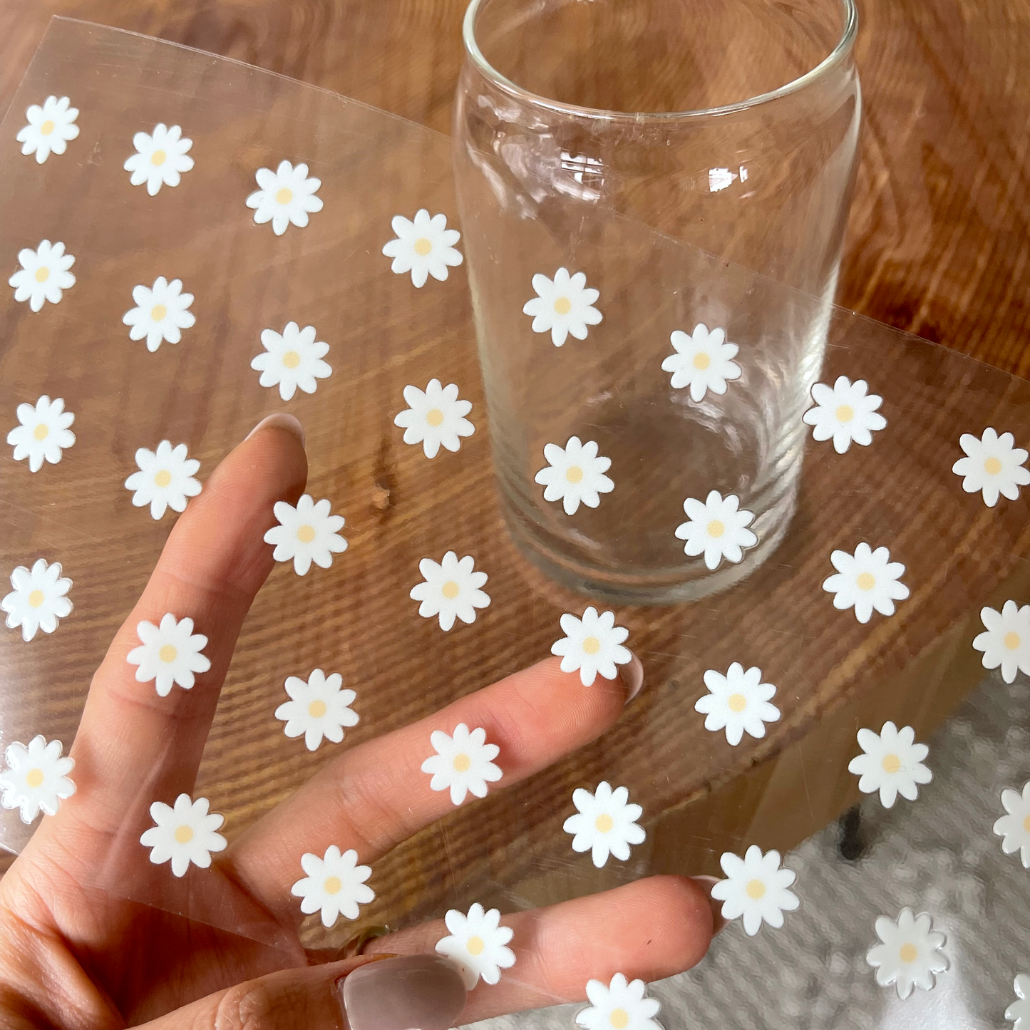 16oz Cup UV DTF Decal | Little Daisy