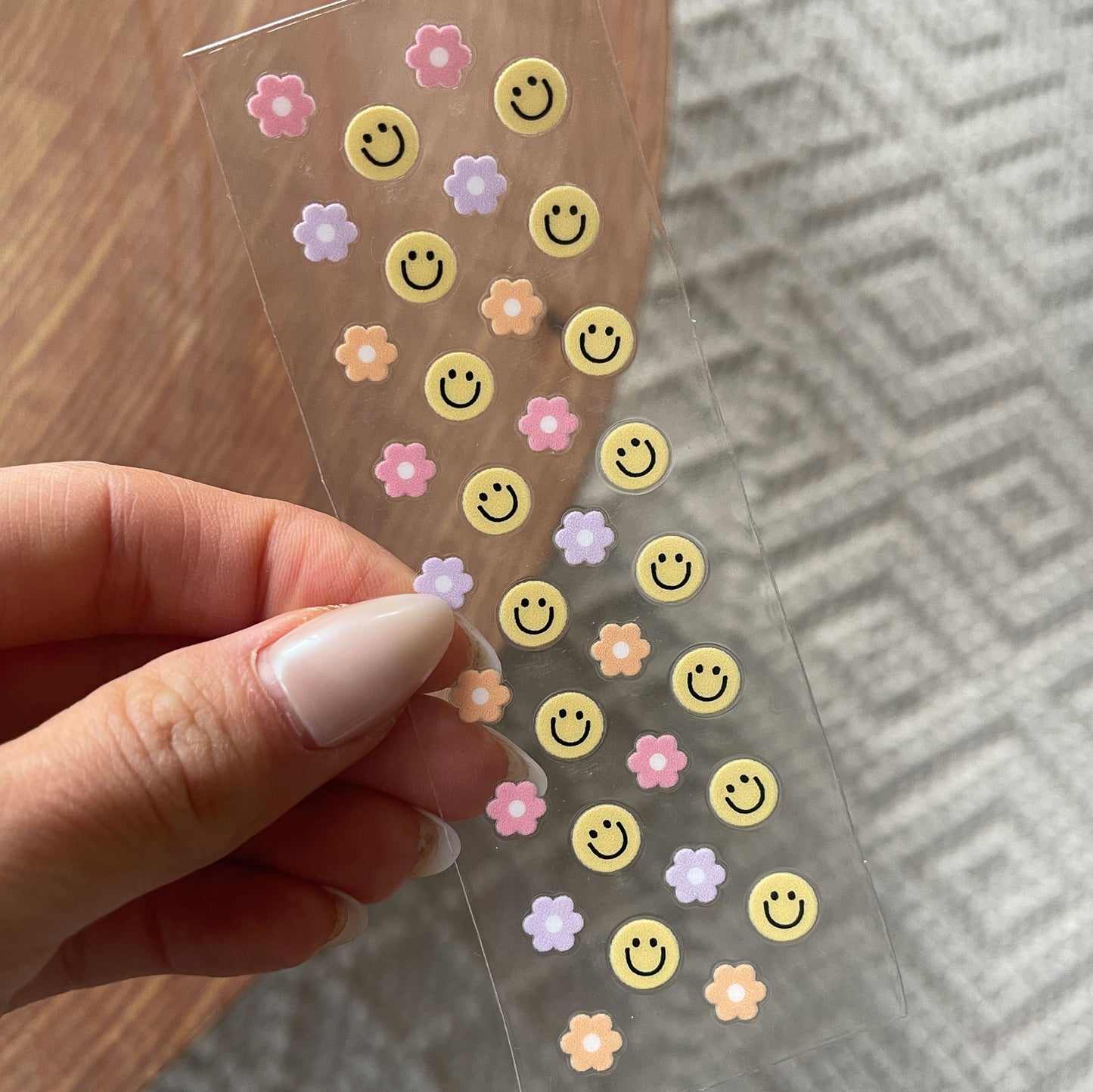 Pen UV DTF Wrap | Smiley Flower