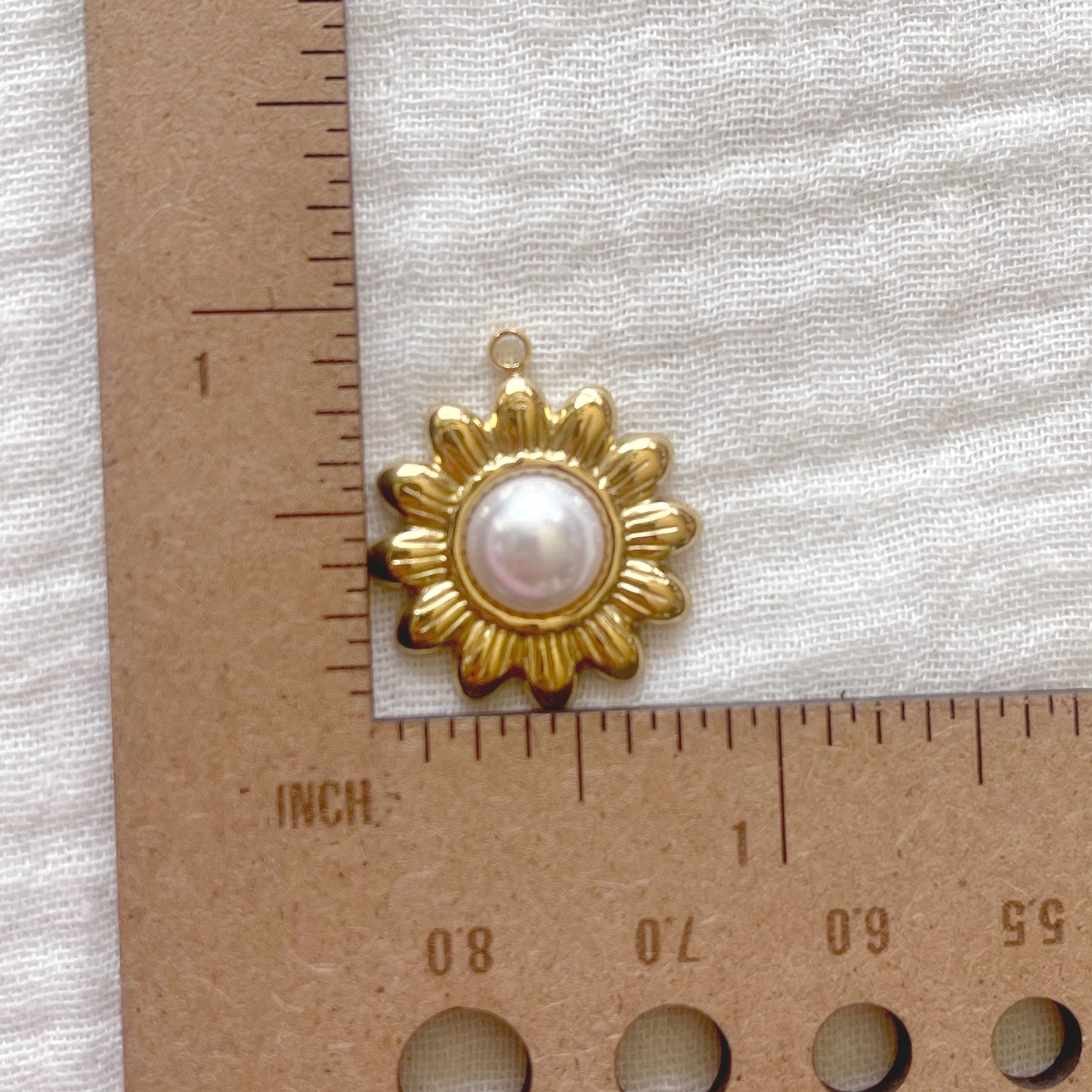 Princess Flower Charm | 18K Gold Plated