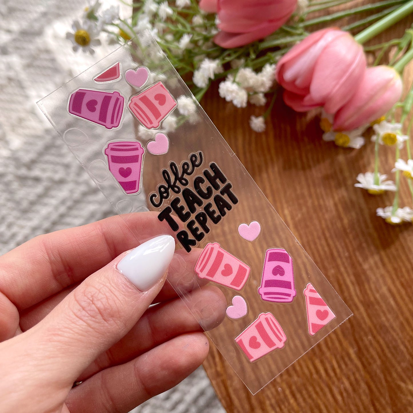 Pen UV DTF Wrap | Coffee Teach and Repeat