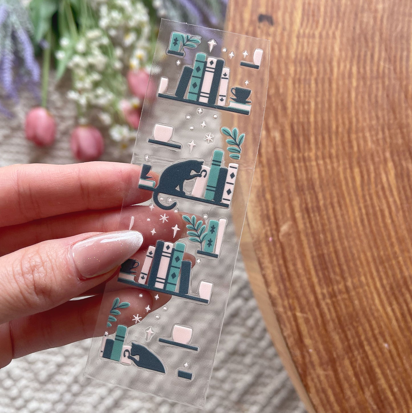 Pen UV DTF Wrap | Book & Cat