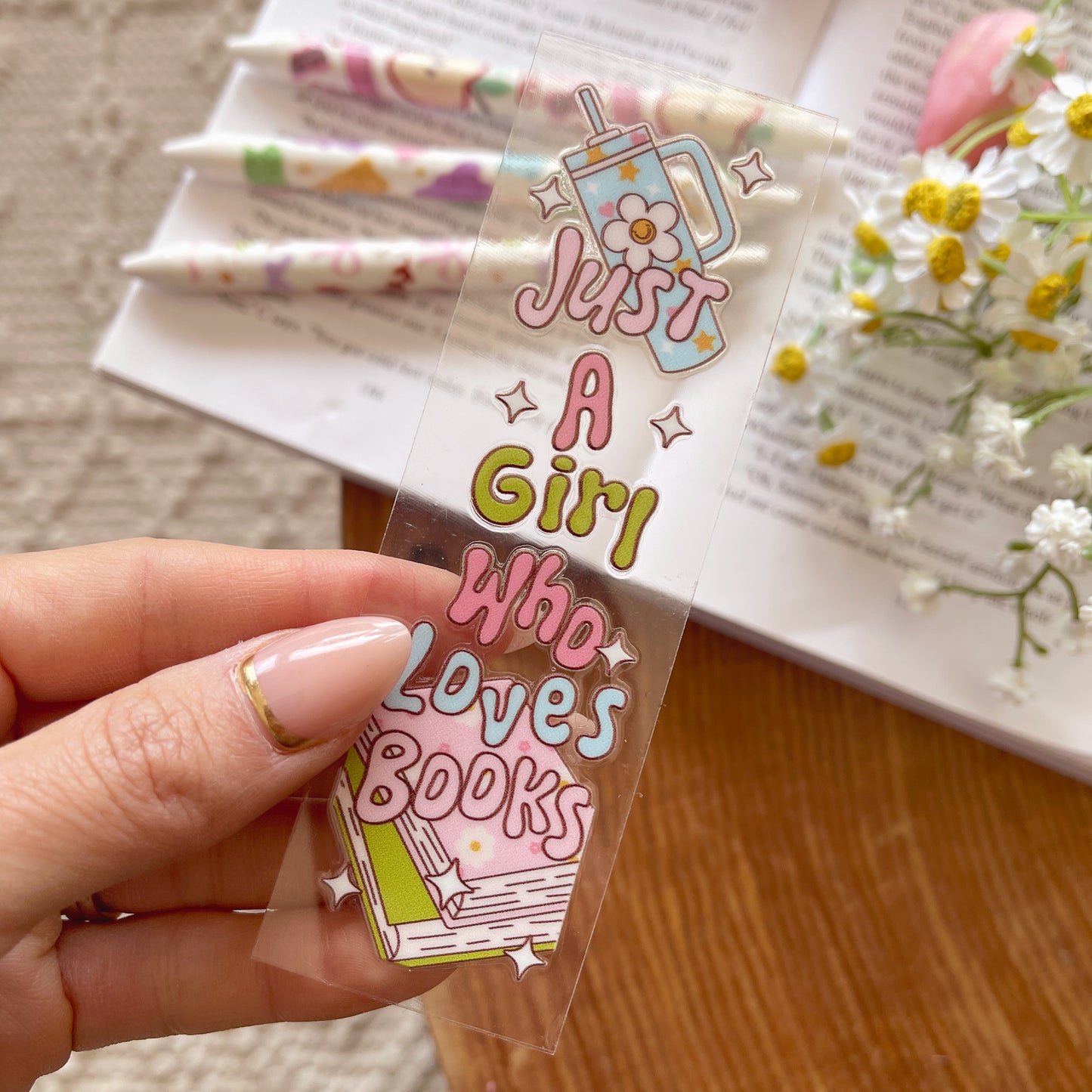 Pen UV DTF Wrap | Just A Girl Who Loves Books