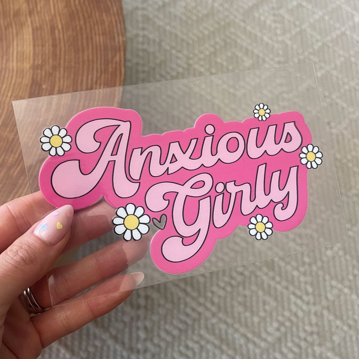 UV DTF Transfer | Anxious Girl