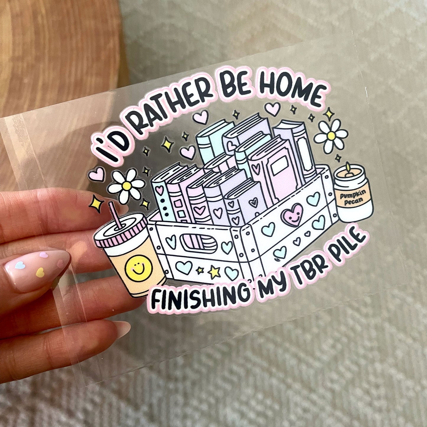 UV DTF Transfer | I'd Rather Be Home
