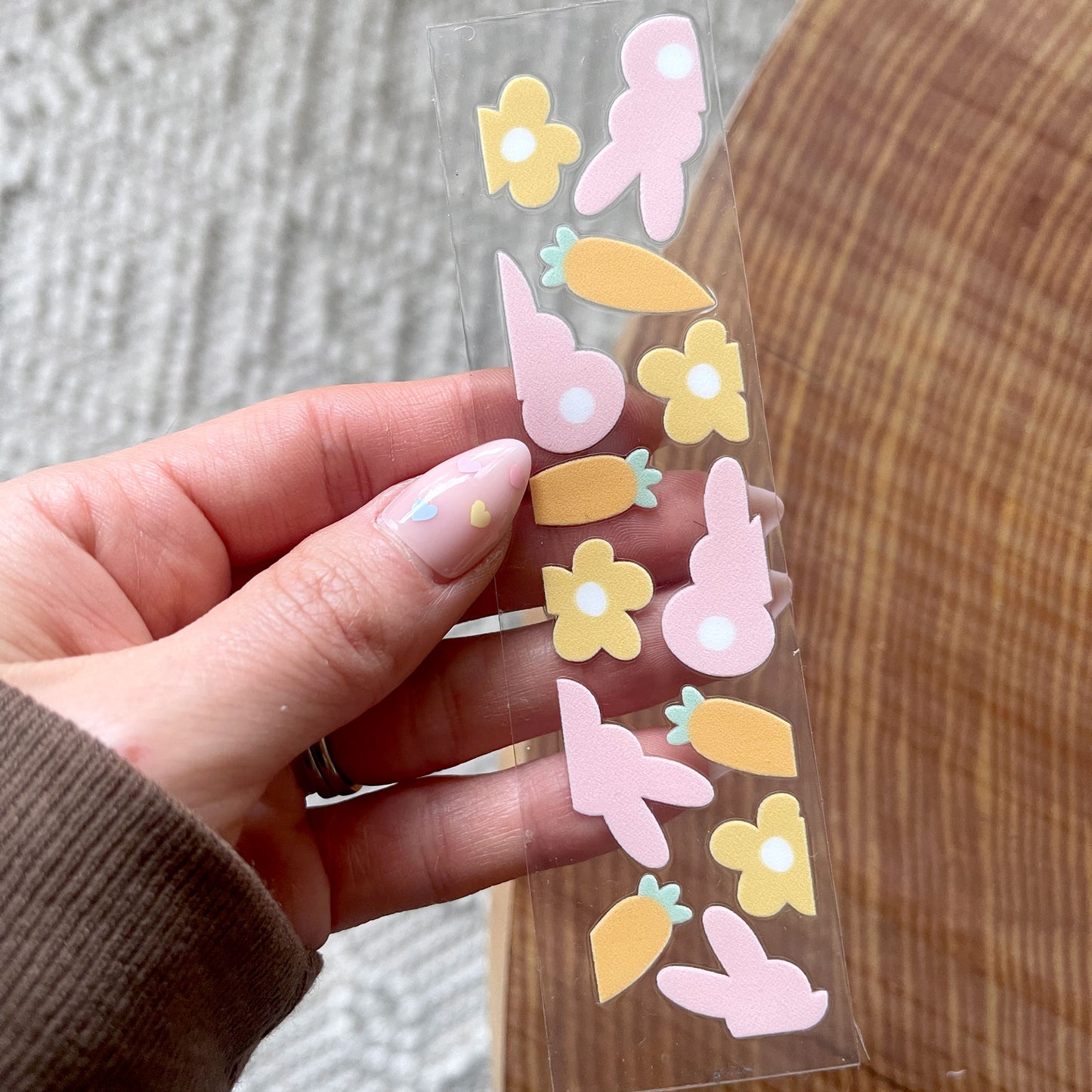 Bookmark UV DTF Decal | Floral Easter