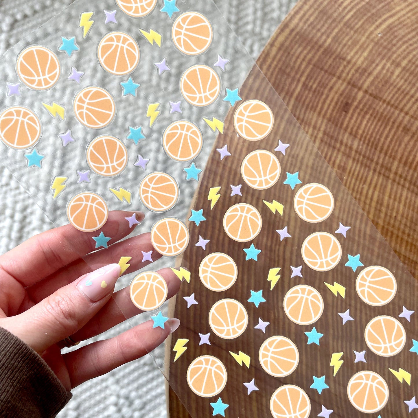 16oz Cup UV DTF Decal | Basketball