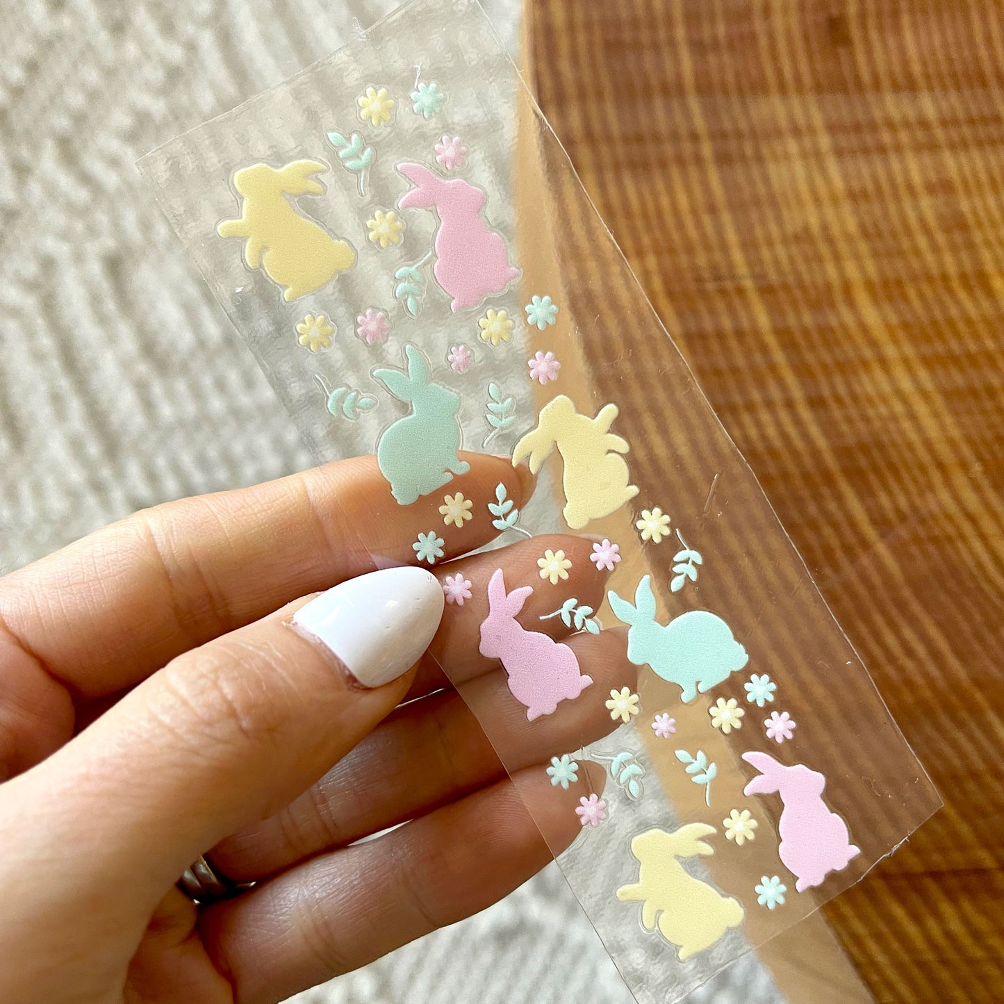 Pen UV DTF Wrap | Pastel Bunny