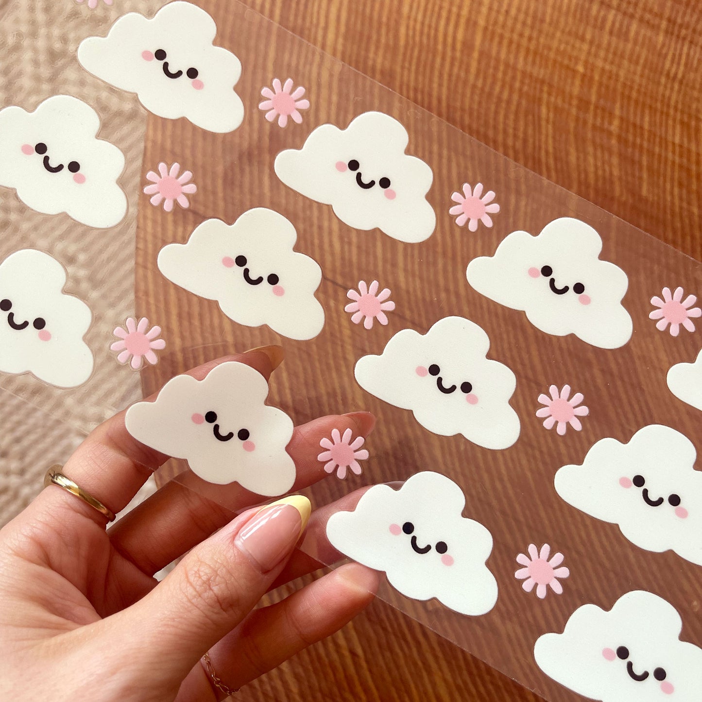 16oz Cup UV DTF Decal | Kawaii Cloud