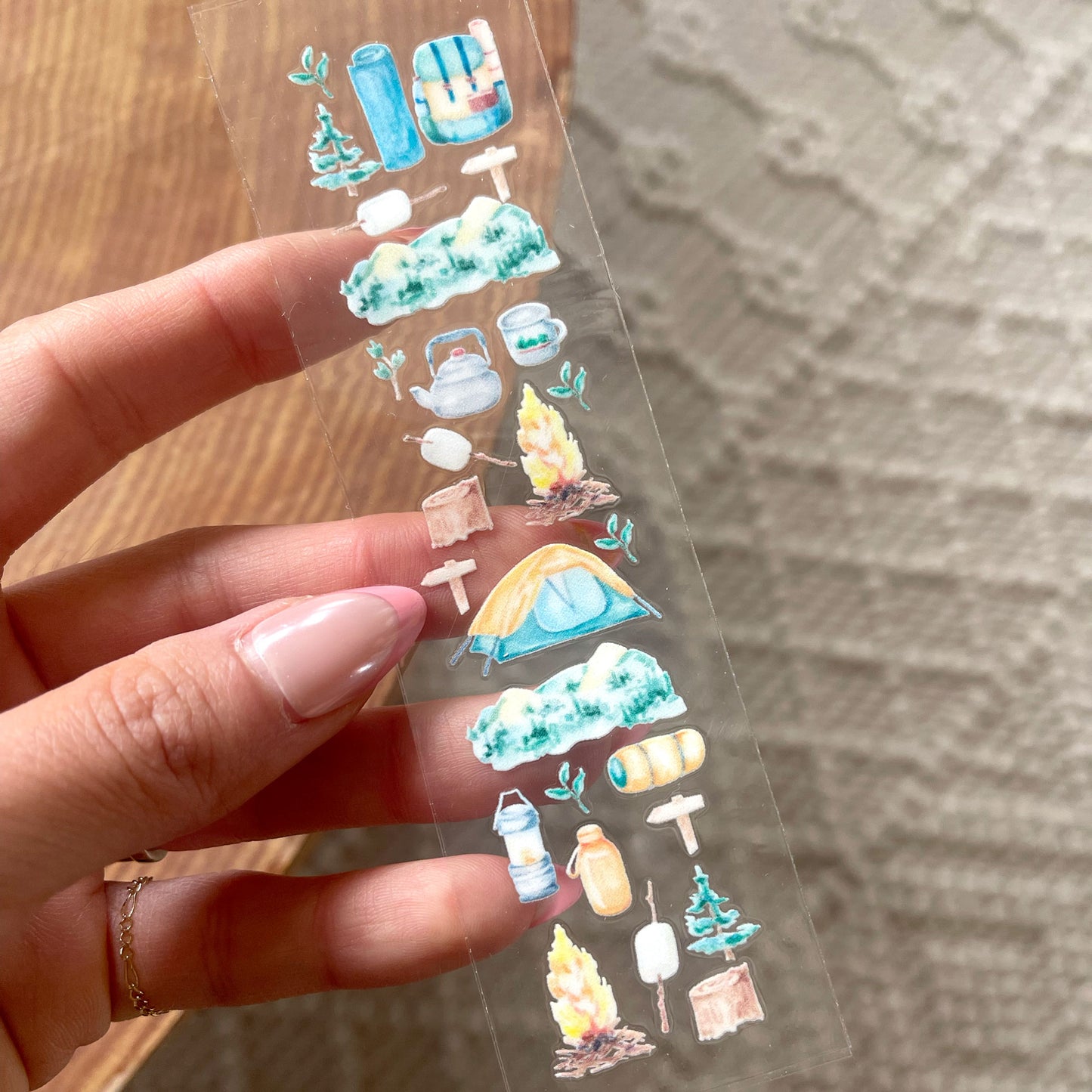 Bookmark UV DTF Decal | Happy Camper
