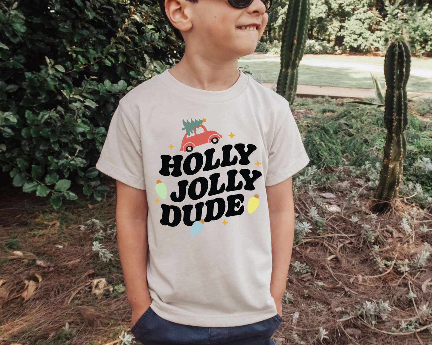 FREE Holly Jolly Dude SVG | Boy Christmas SVG