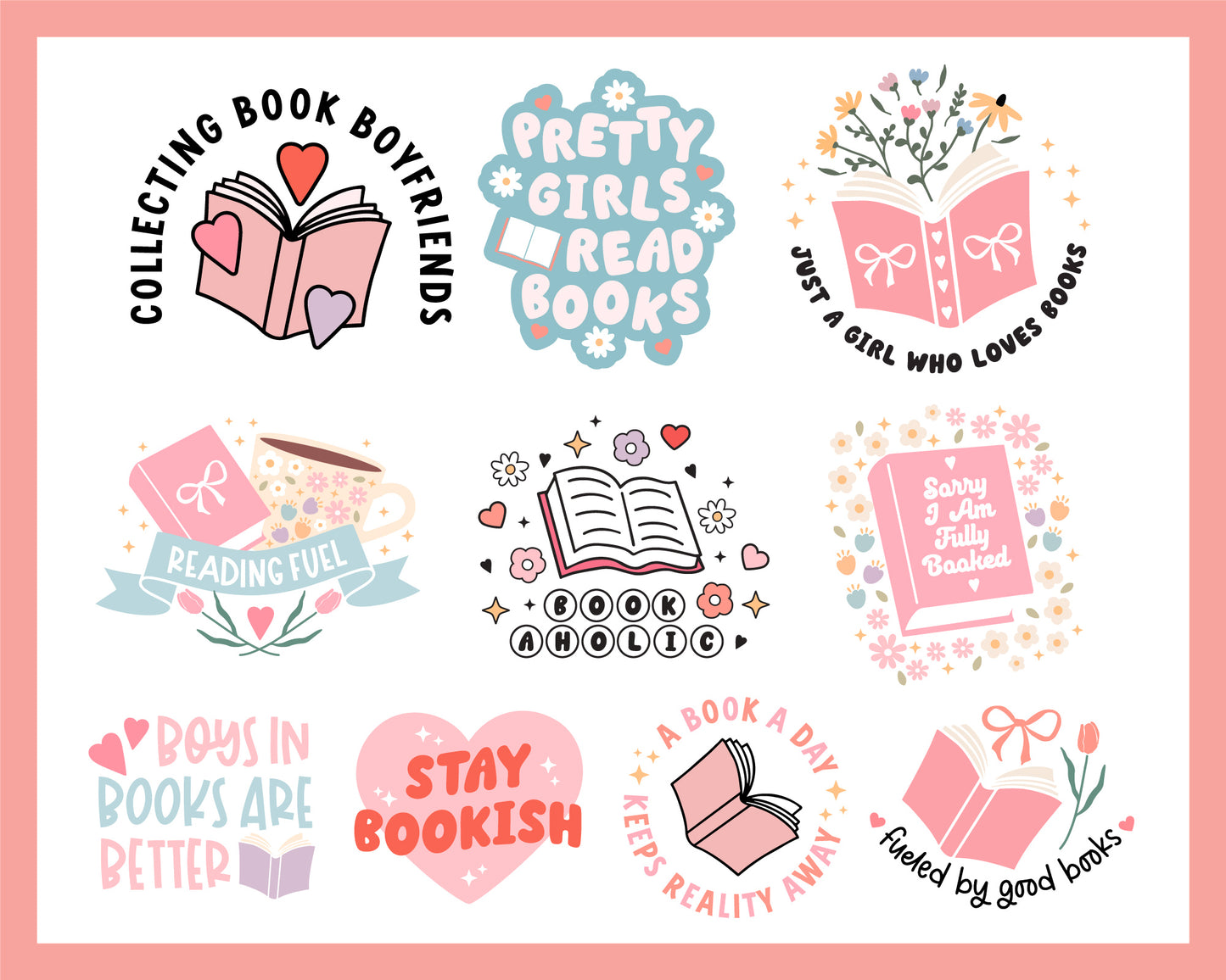 Book Lovers SVG Bundle | 20 Pack