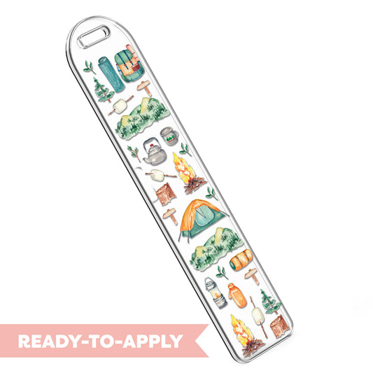 Bookmark UV DTF Decal | Happy Camper