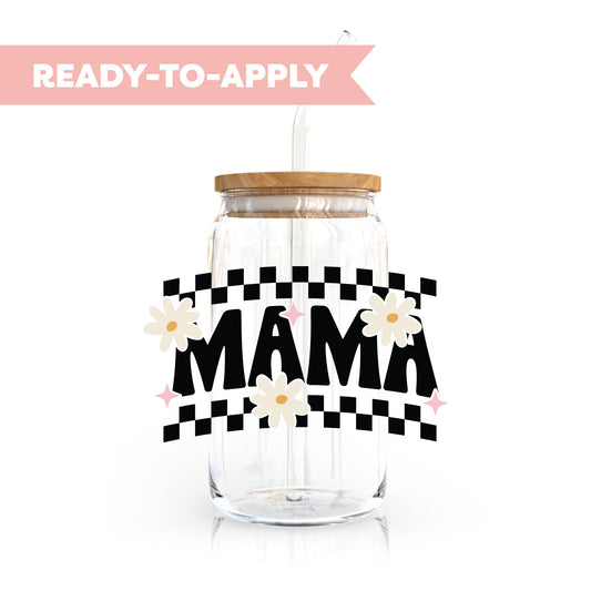 UV DTF Transfer | Retro Checkered Mama