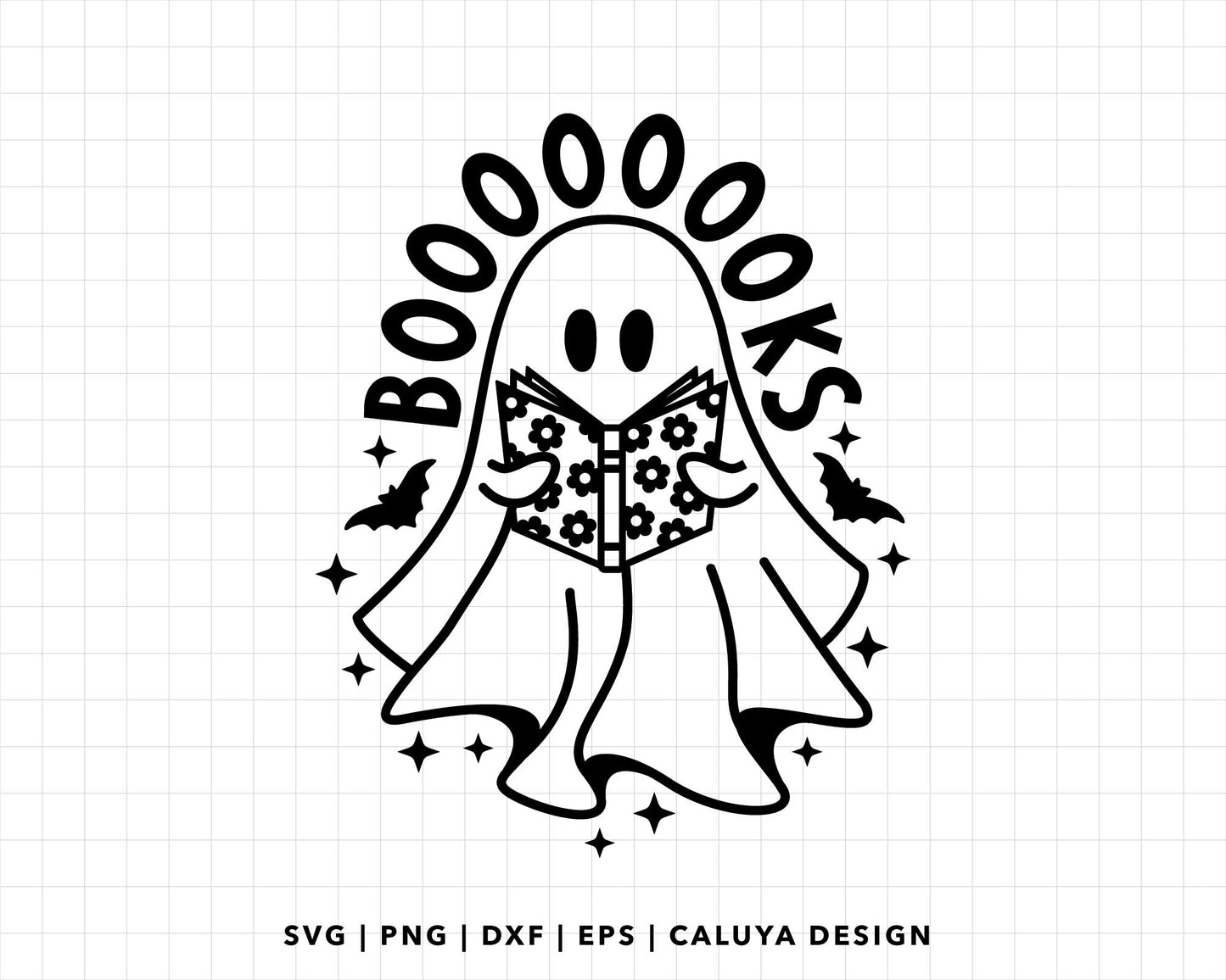 FREE Ghost with Book SVG | Reading Cute Ghost SVG | Free Cute Ghost SVG for Cricut Craft Beginners