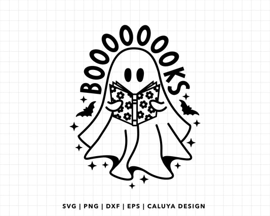FREE Ghost with Book SVG | Reading Cute Ghost SVG | Free Cute Ghost SVG for Cricut Craft Beginners