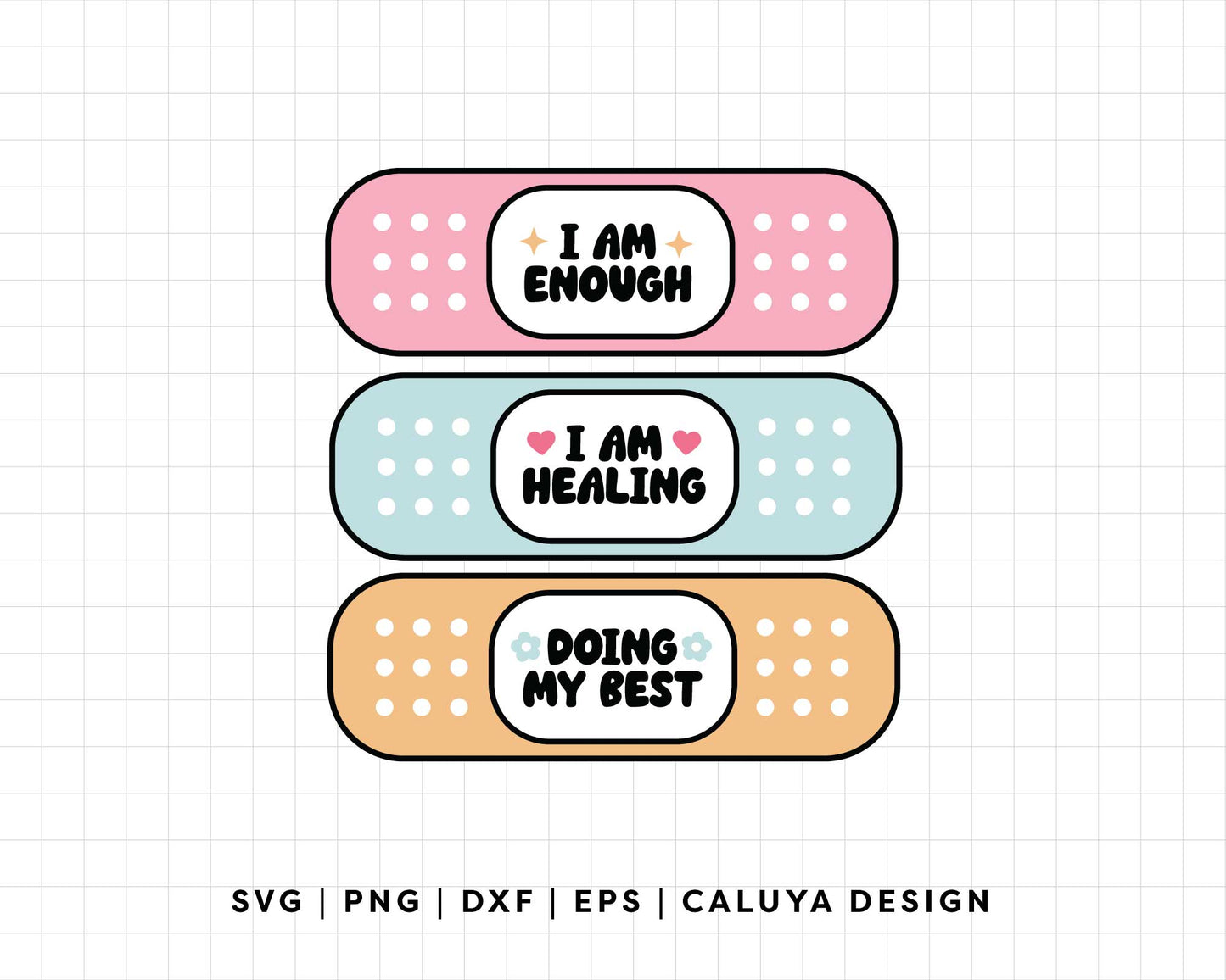 FREE Bandaid SVG | Mental Health SVG