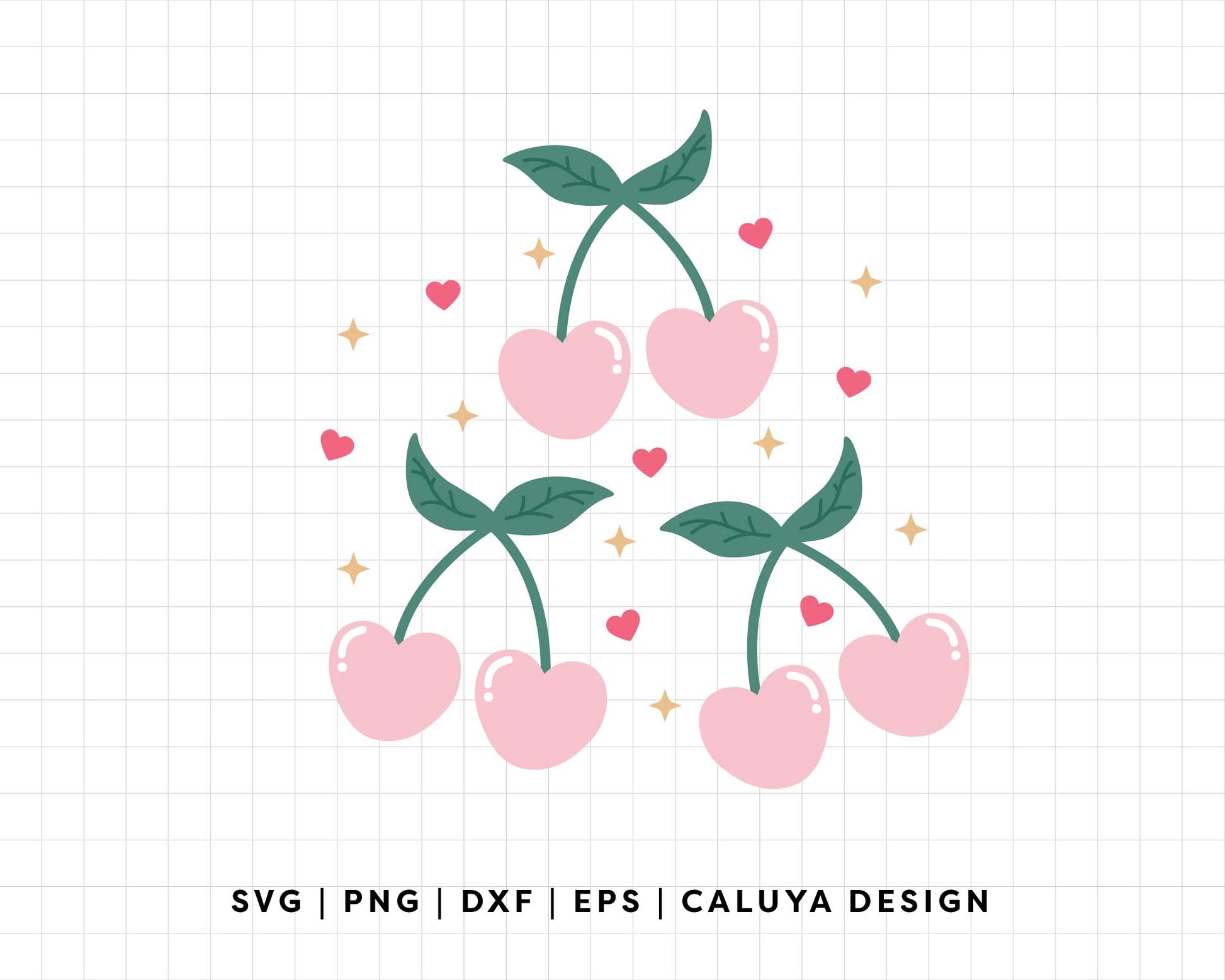 FREE Heart Cherry SVG | Valentines Day SVG