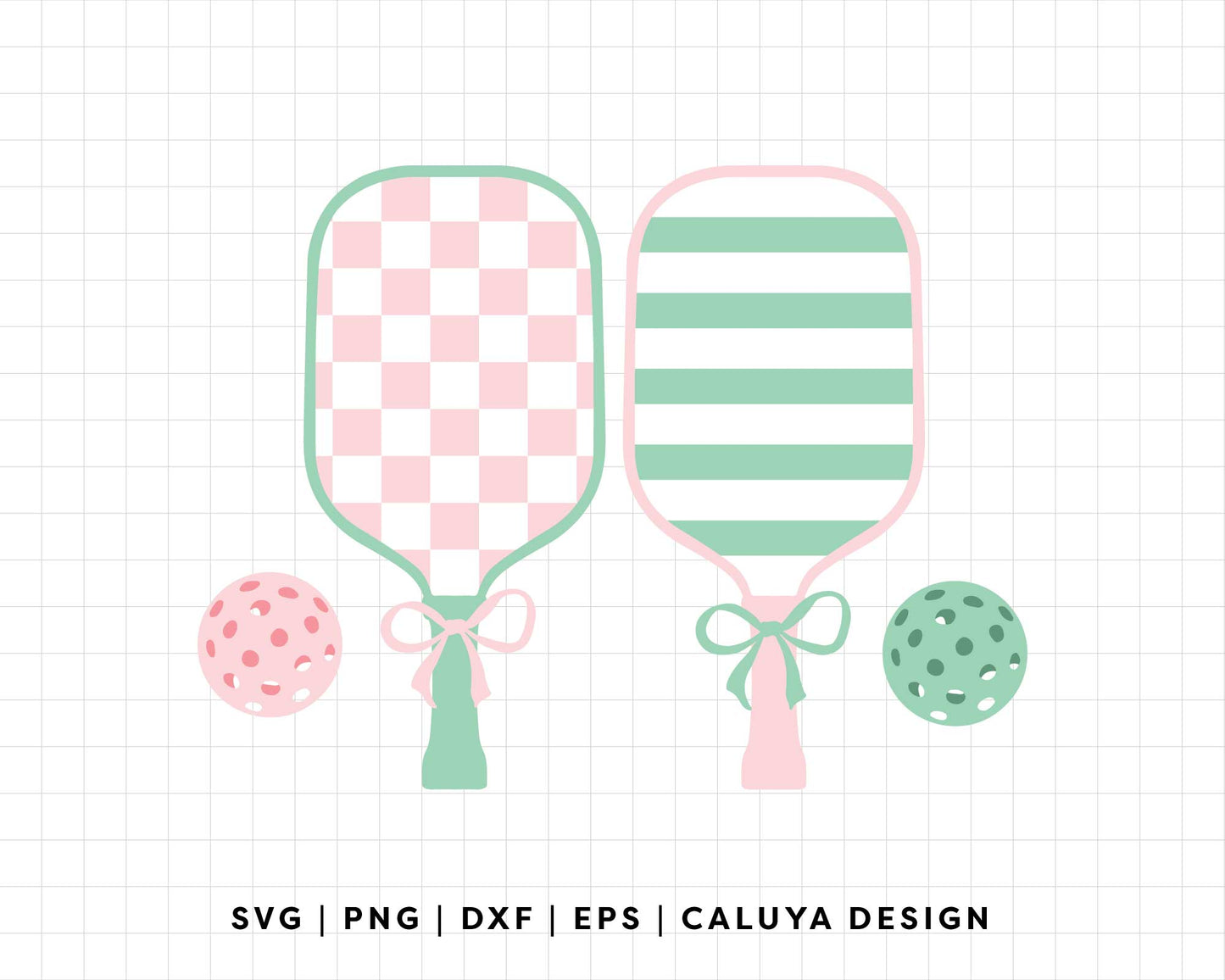FREE Pickleball Clipart SVG | Trendy Sport SVG