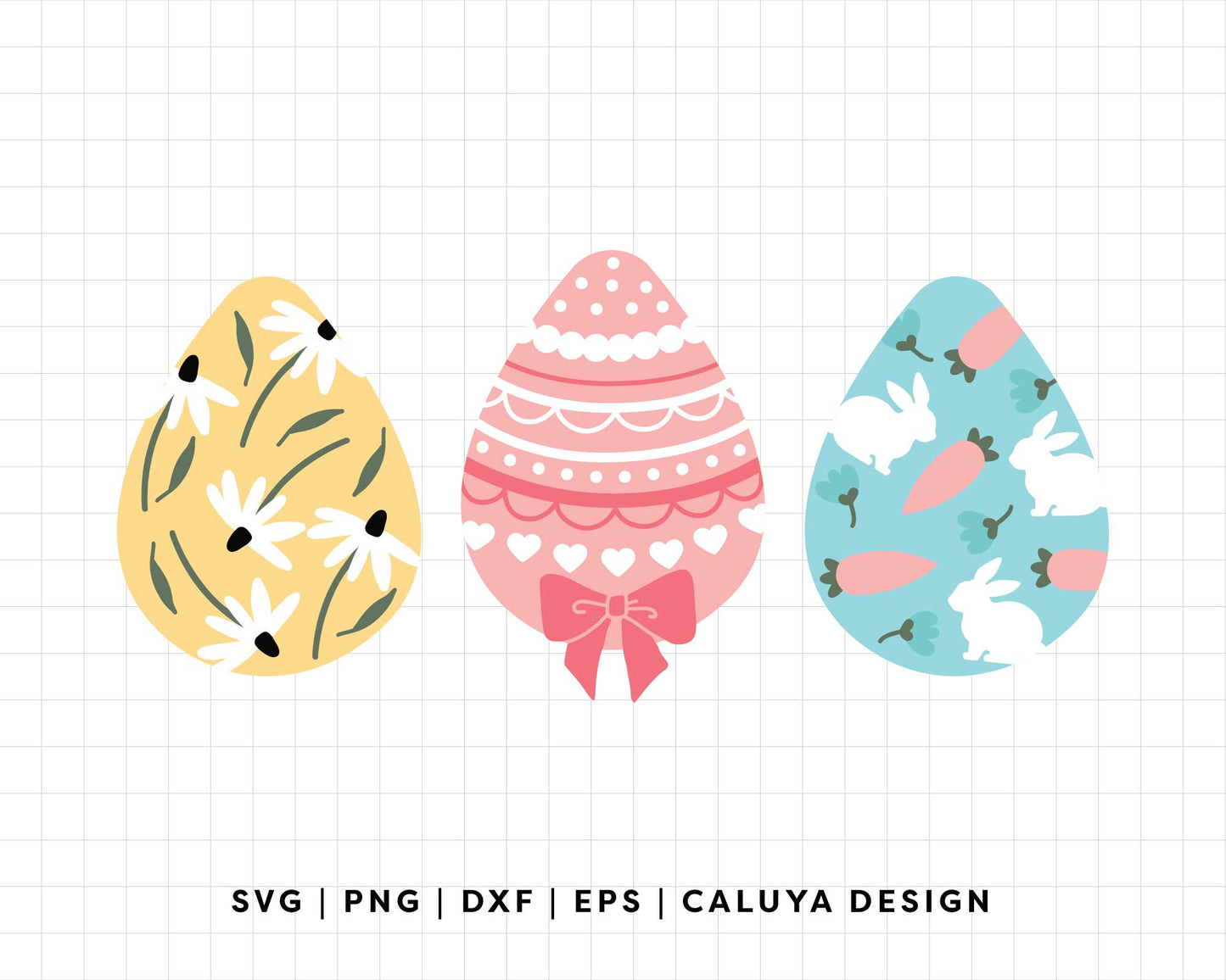 FREE Coquette Easter Egg SVG | Easter Bunny SVG