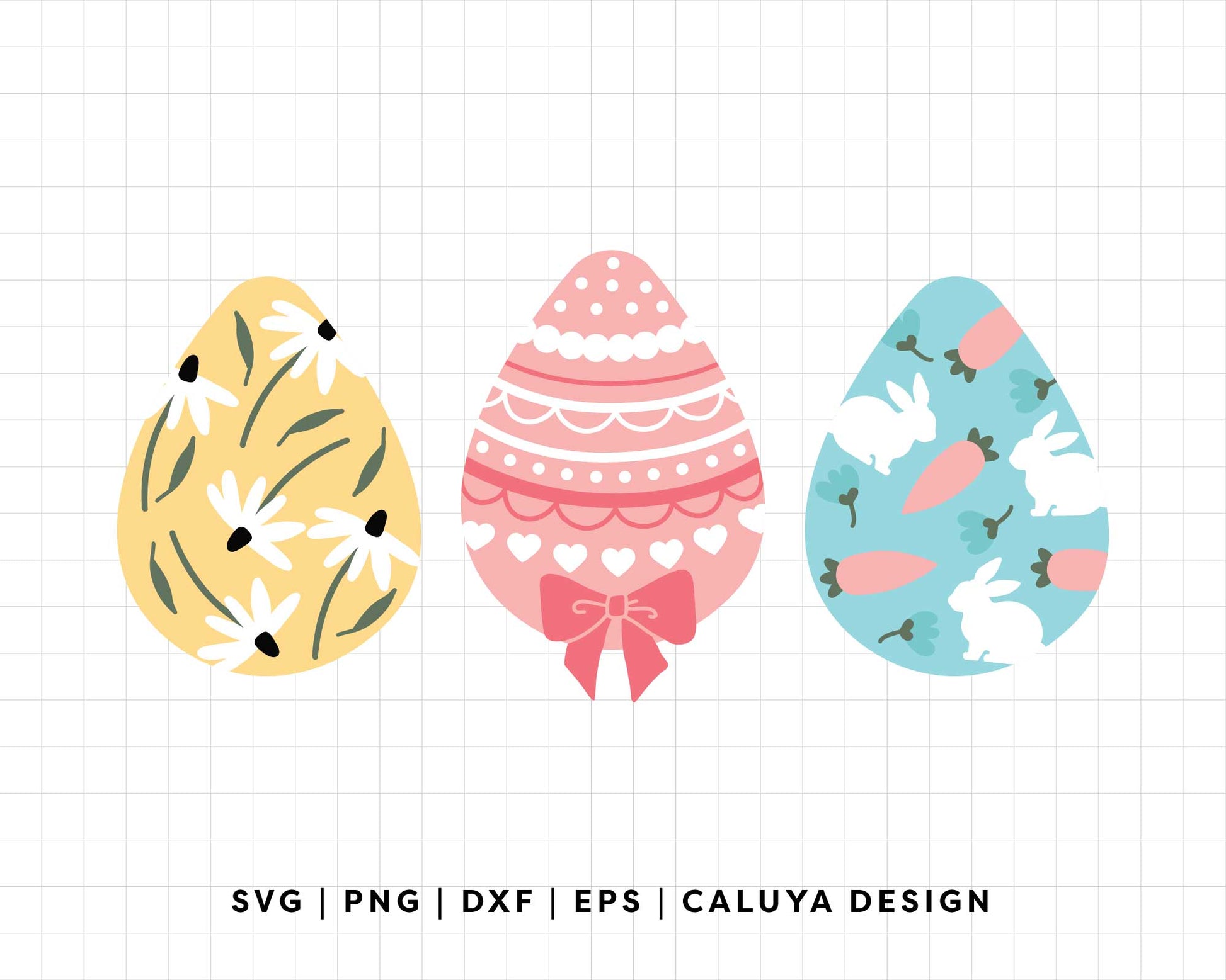 FREE Coquette Easter Egg SVG | Easter Bunny SVG
